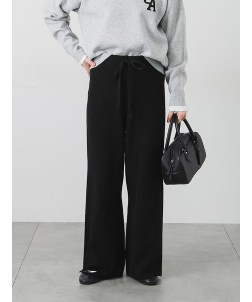 ニットイージーフレアパンツ