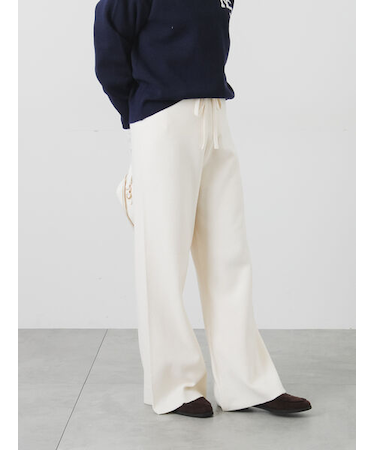 ニットイージーフレアパンツ