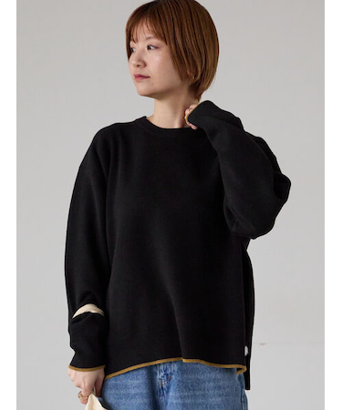 ジャカード配色ワイドニット