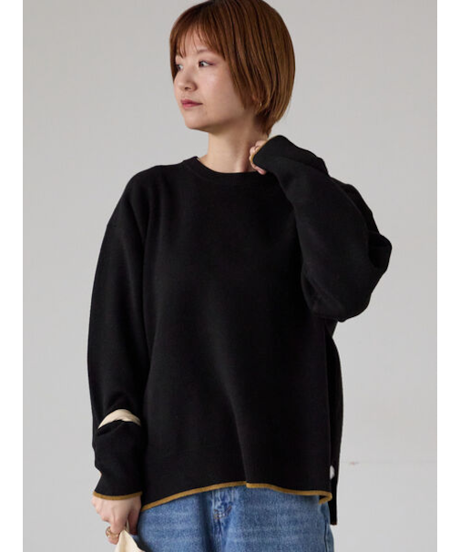 ジャカード配色ワイドニット