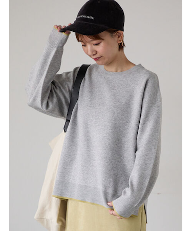 ジャカード配色ワイドニット