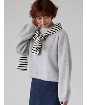 ブークレクロップドニット