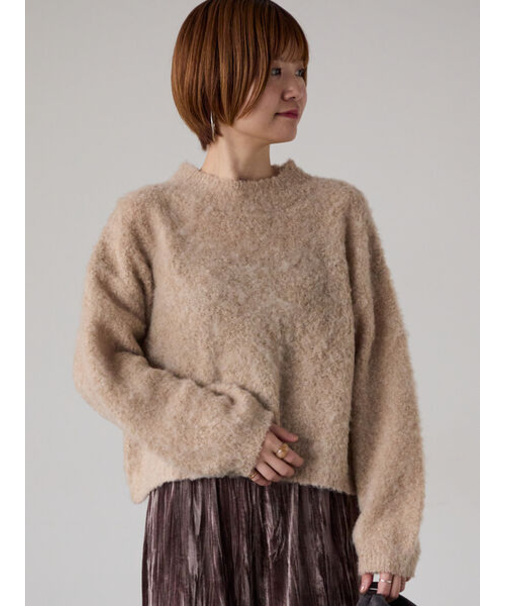 ブークレクロップドニット