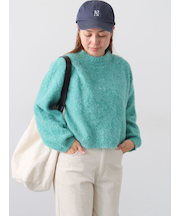 ブークレクロップドニット