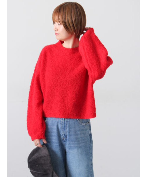 ブークレクロップドニット