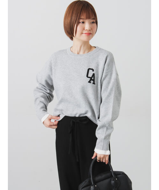 ロゴアソートジャカードニット