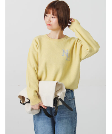 ロゴアソートジャカードニット