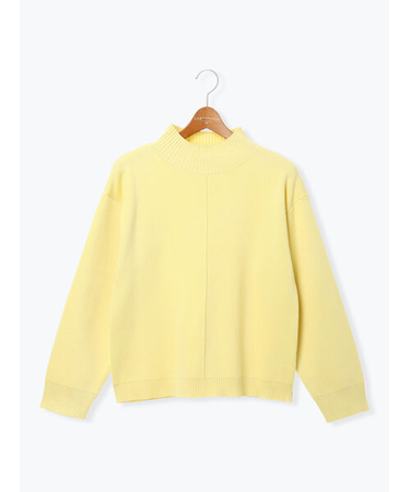 コットンタッチハイネックニットプルオーバー