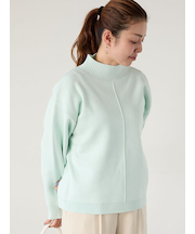 コットンタッチハイネックニットプルオーバー