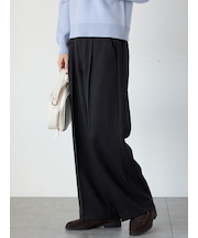 ウエストタックセンタープレスワイドパンツ