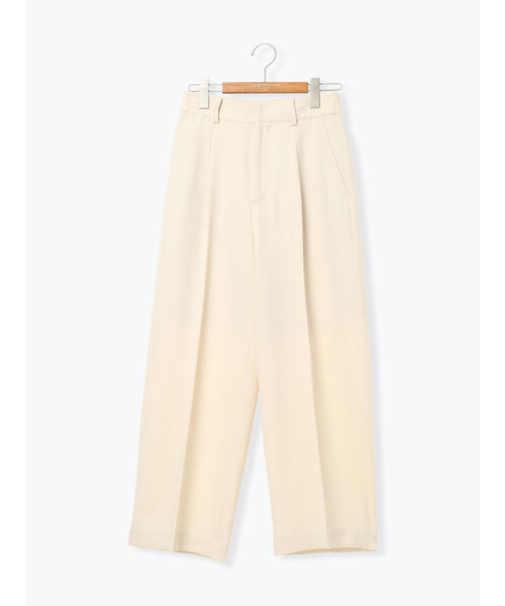 ウエストタックセンタープレスワイドパンツ
