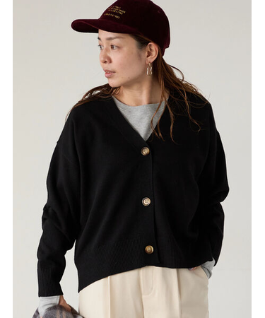 ソフトタッチニットVネックショートカーディガン