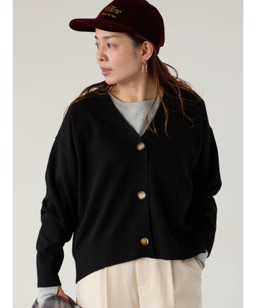 ソフトタッチニットVネックショートカーディガン