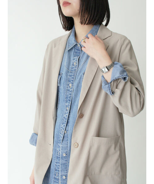 コットンブレンドジャケット｜ユニクロの通販｜&mall（アンドモール