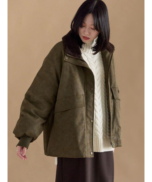 レザーライクミリタリージャケット