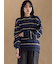 ボーダーブークレニットプルオーバー
