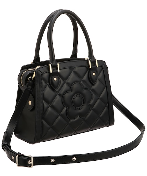 スクエアキルトデイジーパッチ 2WAYトート