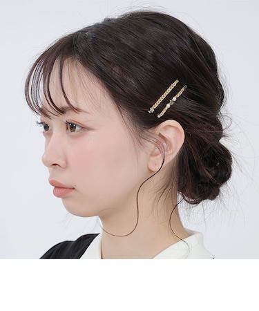 メタルチェーン ヘアピンセット