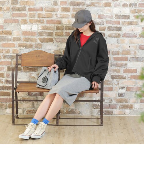 MARY QUANT MQロゴボンディング パーカ　サイズM MQロゴボンディング パーカ｜マリークヮントの通販｜&mall