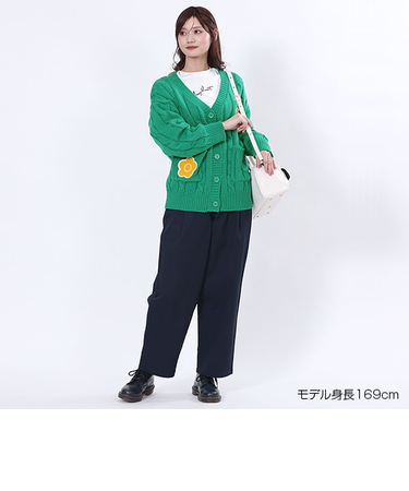 MQロゴデイジーワッペン カーディガン