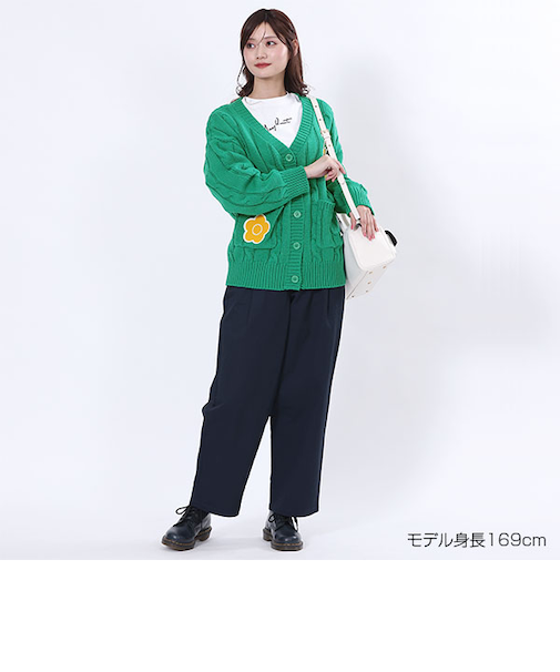 MQロゴデイジーワッペン カーディガン