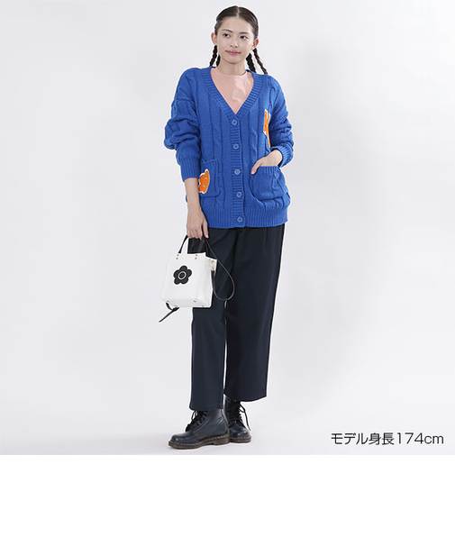 MQロゴデイジーワッペン カーディガン