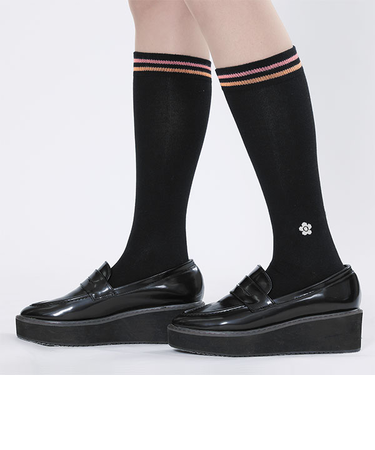 カラーラインハイ ソックス