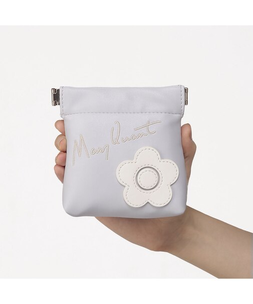 サインロゴデイジーパッチ バネクチポーチ