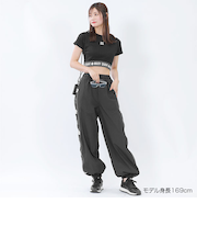 ロゴテープクロップド Tシャツ