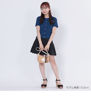 デイジーワンポイント半袖ケーブル カーディガン