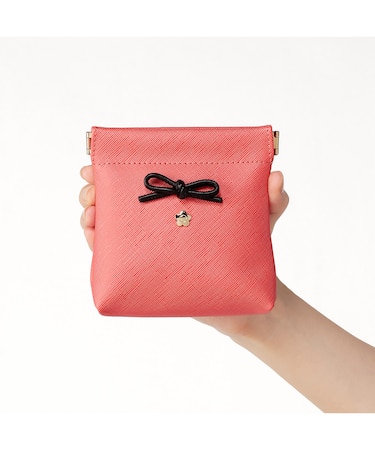 サフィアーノリボン バネクチポーチ