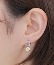 アクセントカラービジュー ピアス
