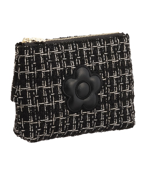 パディングデイジーツイード 舟型ティッシュケース