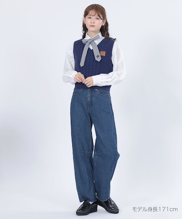 レトロロゴデニム パンツ