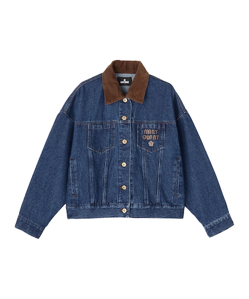 MARY QUANT レトロロゴアップリケ ブルゾン MARY QUANT レトロロゴアップリケ ブルゾン セール】レトロロゴ
