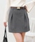 レトロロゴバックル ミニスカート
