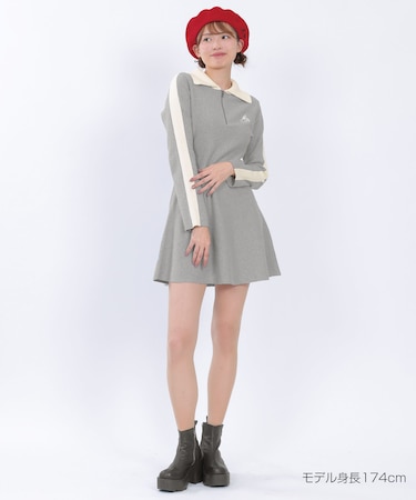 KANGOL×MQニット ワンピース