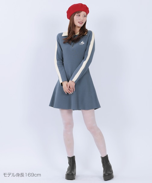 KANGOL×MQニット ワンピース
