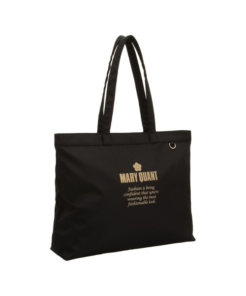 ゴールドロゴプリント舟型 トート｜マリークヮントの通販｜&mall