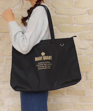 ゴールドロゴプリント舟型 トート