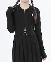 スムースニット ブルゾン