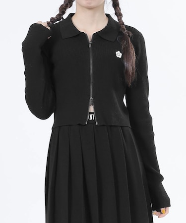 スムースニット ブルゾン