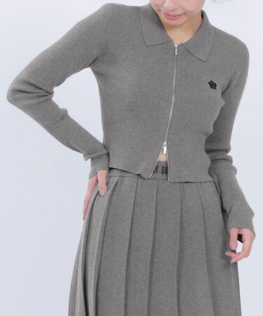 スムースニット ブルゾン