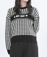 千鳥ロゴラインニット プルオーバー