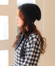 シャギーニット キャップ