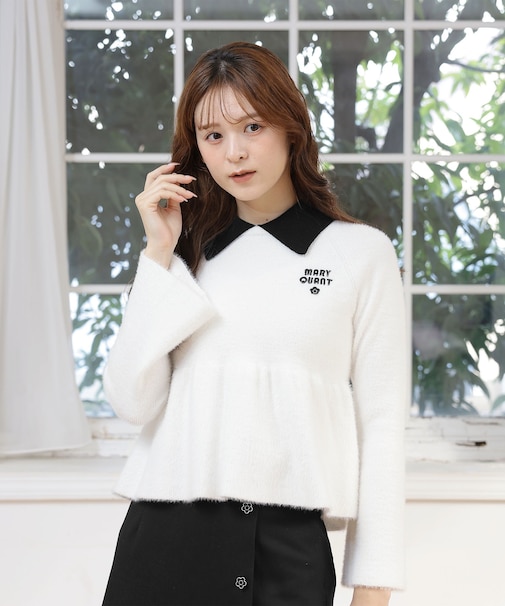 シャギーペプラム プルオーバー