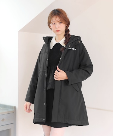 ロゴパデッド ロングコート