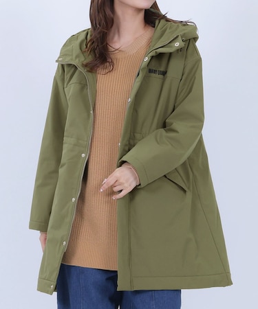 ロゴパデッド ロングコート