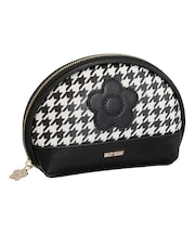 千鳥デイジーパッチ ラウンドポーチ