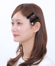 ベロアリボン ワニクリップセット